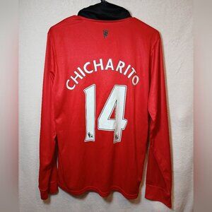 Manchester United CHICHARITO #14 Long Sleeve Soccer ⚽️ jersey SIZE S